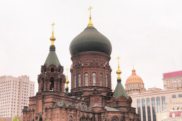 Fototapeta na wymiar Saint Sophia Cathedral Harbin china