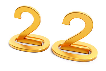 Gold numbers of New Year 2020