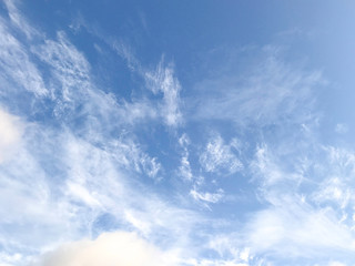 Blue sky in the clouds. Picture for screensaver.
