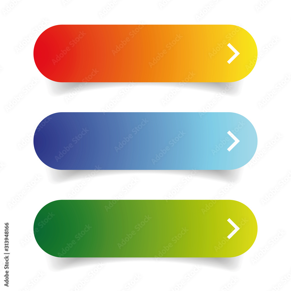 Poster blank web button set - call to action