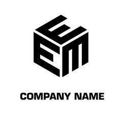 logo initial letter font alphabet for a company and industrial