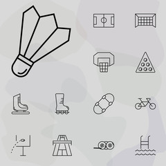 shuttlecock icon. Sport icons universal set for web and mobile