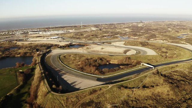 Aerial of the Zandvoort circuit, the Netherlands