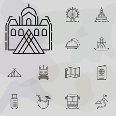 landscape of Paris icon. summer holiday and Travel icons universal set for web and mobile