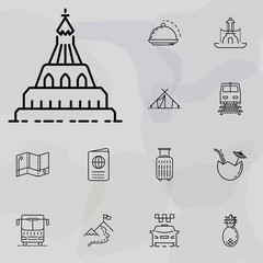 church icon. summer holiday and Travel icons universal set for web and mobile