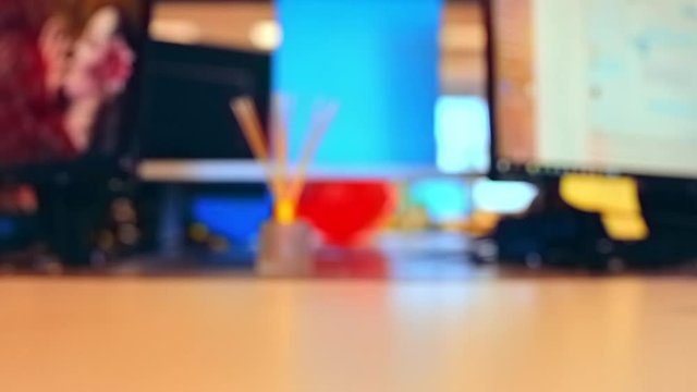 Big and small ideas. on the example of a large and small tea and coffee cup, a female and a male hand takes cups.