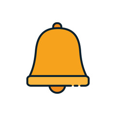 Isolated bell icon vector design