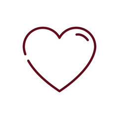 Isolated heart icon vector design