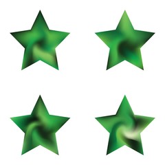 Set of pentagram modern backgrounds.