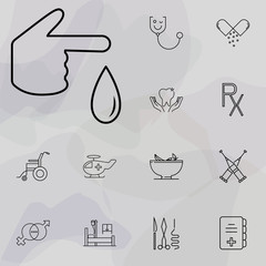 blood test icon. medicine icons universal set for web and mobile