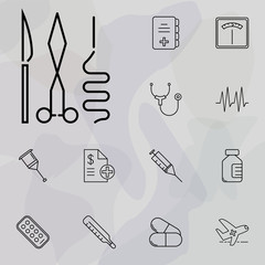 surgical instruments icon. medicine icons universal set for web and mobile