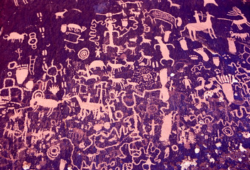 Newspaper Rock Petroglyph, Petrified Forest National Park, Utah