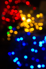 colorful lights bokeh background