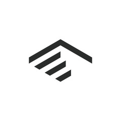 Roof and Stair Logo Design