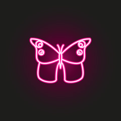 butterfly neon style icon. Simple thin line, outline vector of butterfly icons for ui and ux, website or mobile application