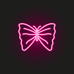 butterfly neon style icon. Simple thin line, outline vector of butterfly icons for ui and ux, website or mobile application