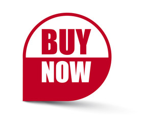 red vector banner buy now