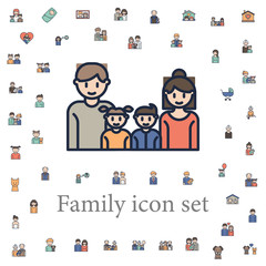 family icon. family icons universal set for web and mobile