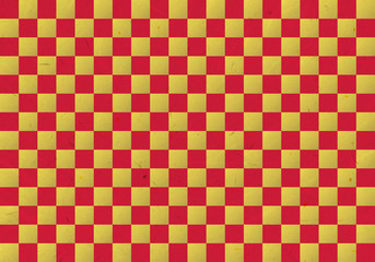 背景：市松模様 和柄 祝い 式 華やか 素材 テクスチャー イベント 和紙 金 赤