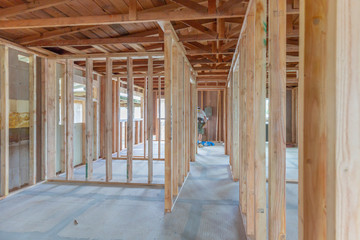 Interior construction home remodel framing project - 313975165