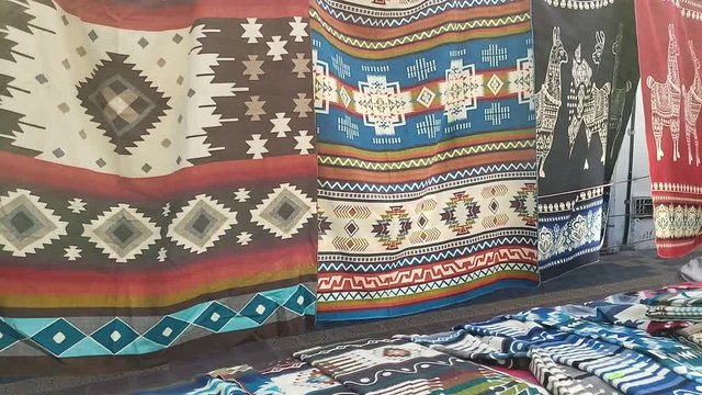 Otavalo market in Imbabura province, Ecuador