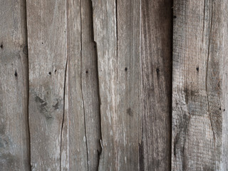 close-up Old pale wood texture background with black markings