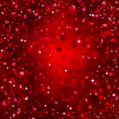 Background for Valentine's day, red hearts, many hearts, dark, love, wedding, romance