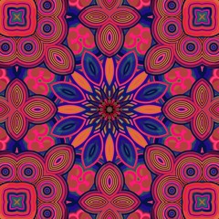 Kaleidoscope Mandala Art Design Abstract Background