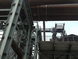 Naklejka premium alte stillgelegte Stahl Fabrik Industrie