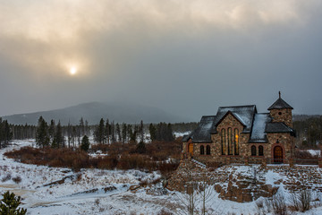 house in winter