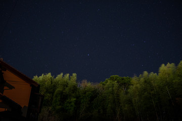 Fototapeta premium 夜空のたくさんの星