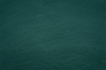  Working place on empty rubbed out on green board chalkboard texture background for classroom or wallpaper, add text message.