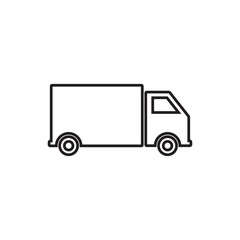 Delivery Truck Icon Vector Design Logo