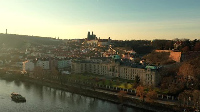 Prague, Straka Academy, Czech Republic, Drone
