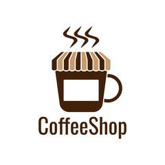 coffee shop logo. beverage shop company identity