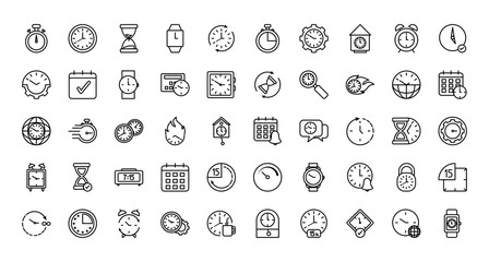 Isolated clocks instruments icon set vector design