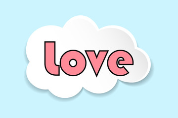 love and heart background vector