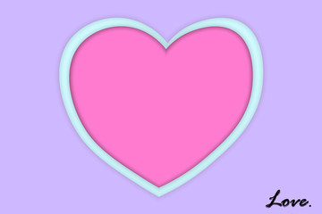 love and heart background vector