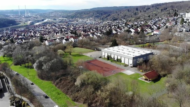Aussicht &uuml;ber Plochingen eine Stadt in Deutschland