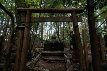 Fototapeta na wymiar The shrines in Kyushu.