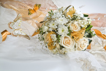 Composityion With Flowers