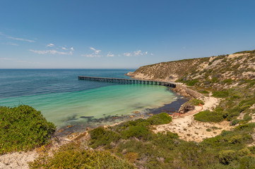Pristine beaches and the rugged coastline of Yorke Peninsula, located west of Adelaide in South Australia