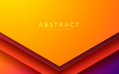 Bright papercut background. Colorful overlap layers decoration. 3d backdrop.