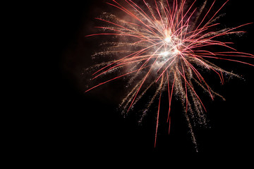 Obraz premium bright firework on black background