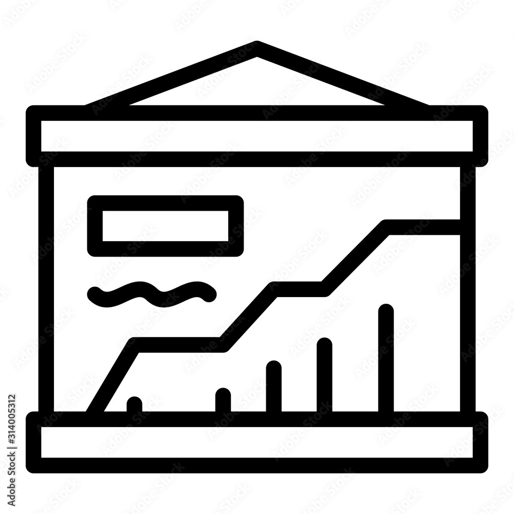 Poster university analytics banner icon. outline university analytics banner vector icon for web design iso