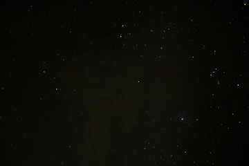 Fototapeta na wymiar Time lapse of galaxies and meteor at night
