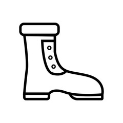 Boot icon vector in trendy style on white background