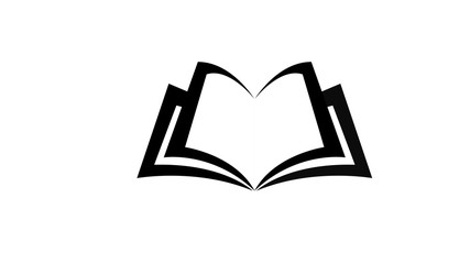  Book icon illustration on white background