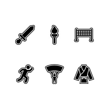 Icon set of sports and games for personal and commmercial use...