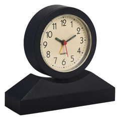 table quartz alarm clock isolated